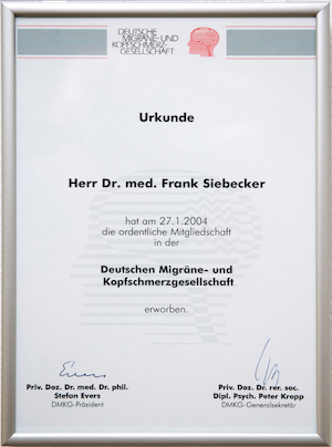 Migräne-Zertifikat